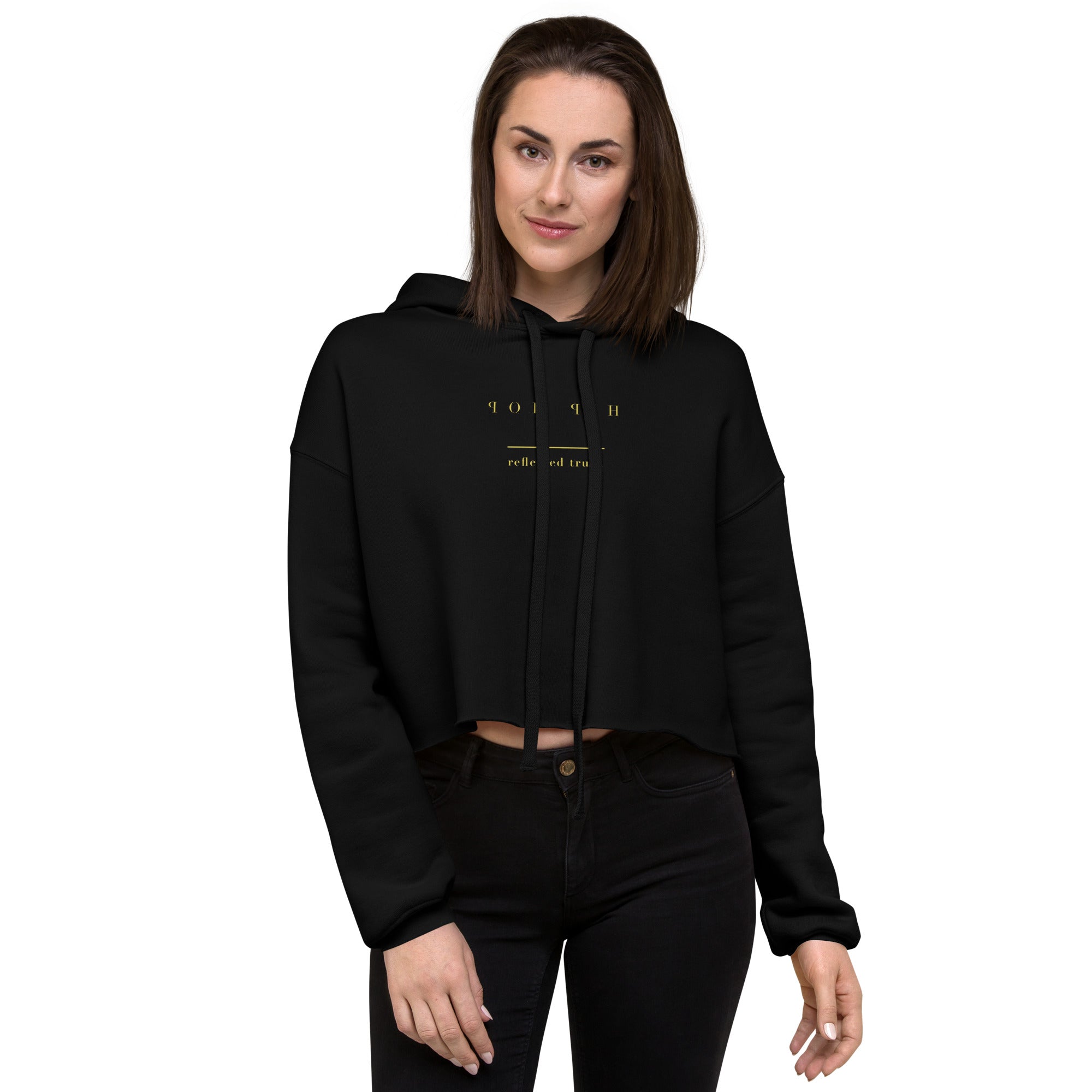 Hip Hop Crop Hoodie Reflected Truth